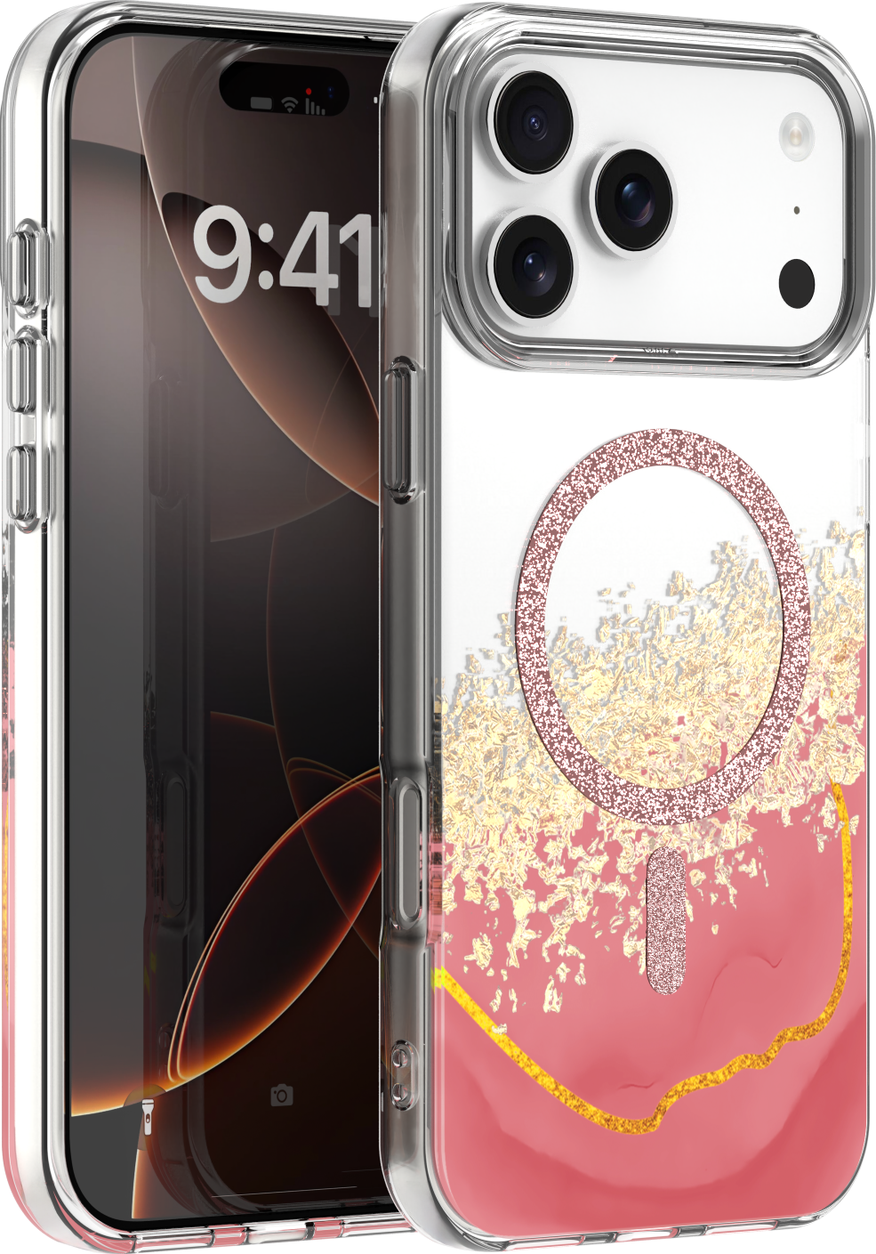 Levně TFO Kryt Epoxy Mag pro iPhone 17 Pro 6,3'' růžový