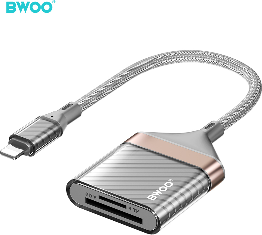 Adaptér BWOO Lightning na SD kartu / TF kartu BZ63