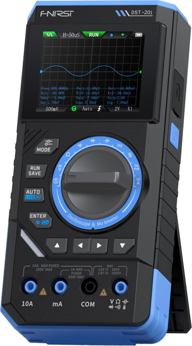SigGen 3-v-1 FNIRSI DST-201 ruční digitální multimetr s osciloskopem