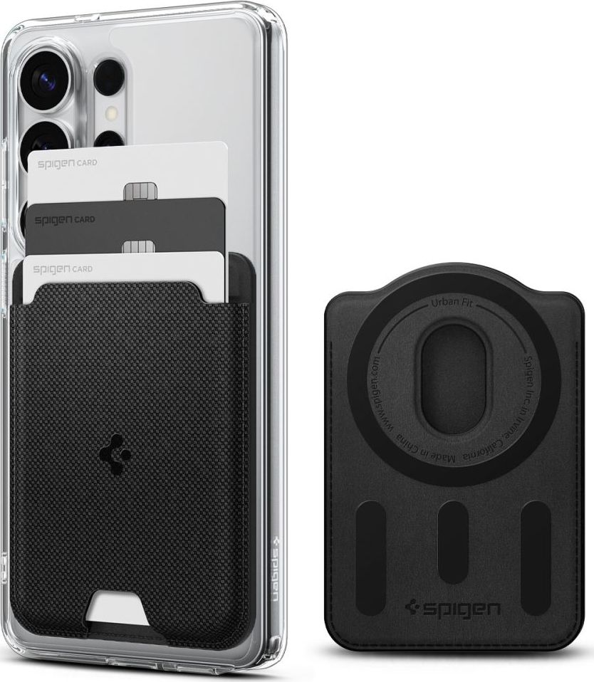 SPIGEN URBAN FIT WALLET MAGSAFE MAGNETIC CARD HOLDER GALAXY S BLACK