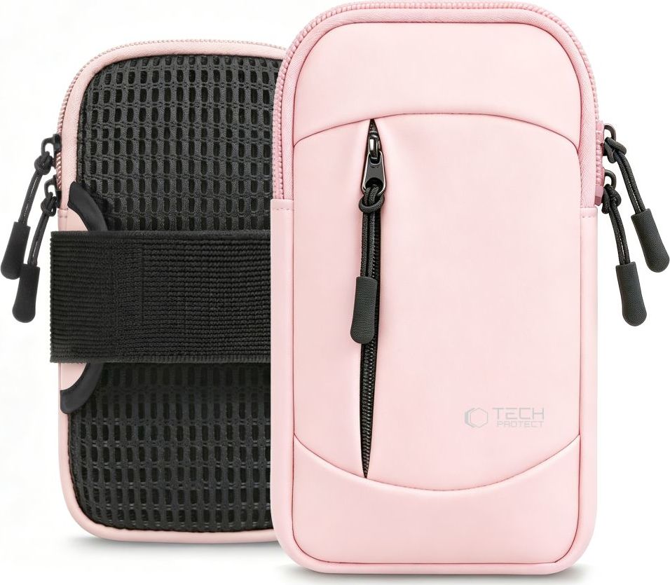 Tech-Protect ArmBand M6 sportovní pouzdro na ruku pro telefon do 6,9”, růžové