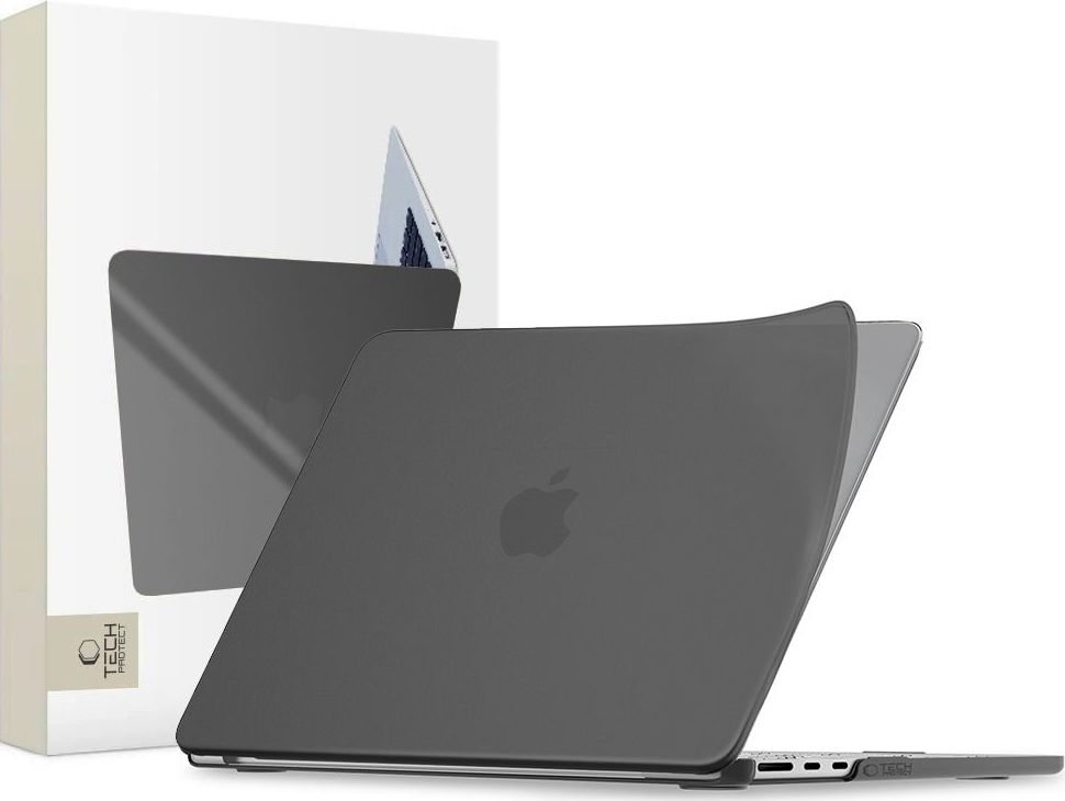 TECH-PROTECT SOFTSHELL MACBOOK AIR 15 M2-M5 2023-2026 MATTE BLACK