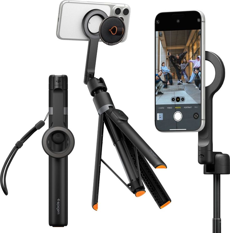 SPIGEN S582W bluetooth selfie tyč / tripod černý