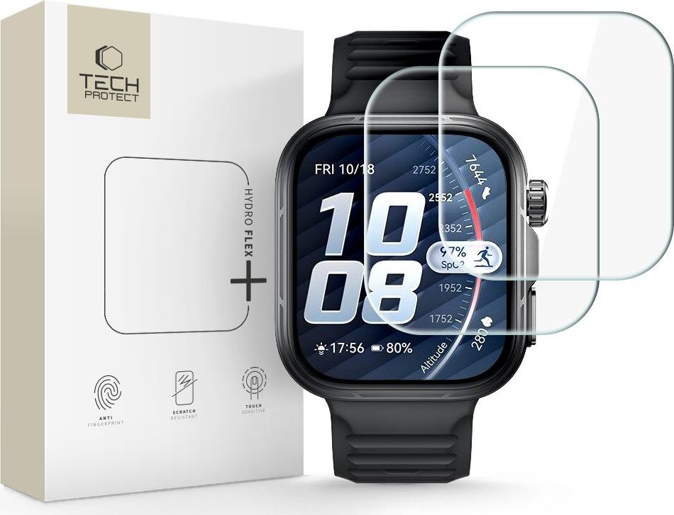 Hydrogelová fólie TECH-PROTECT HYDRO FLEX+ 2-PACK HUAWEI WATCH FIT 5 PRO CLEAR