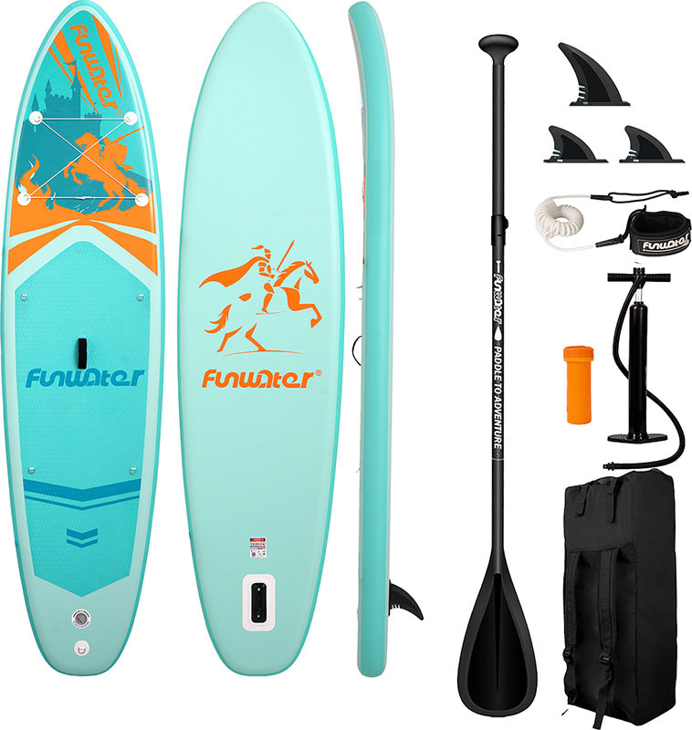 FunWater SUP paddleboard SUPFW70A, 3,5 m, tyrkysový