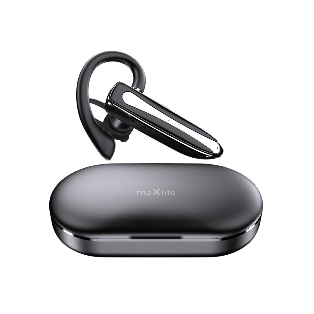 Bezdrátové handsfree sluchátko Maxlife MXBH-01 s nabíjecím pouzdrem černá