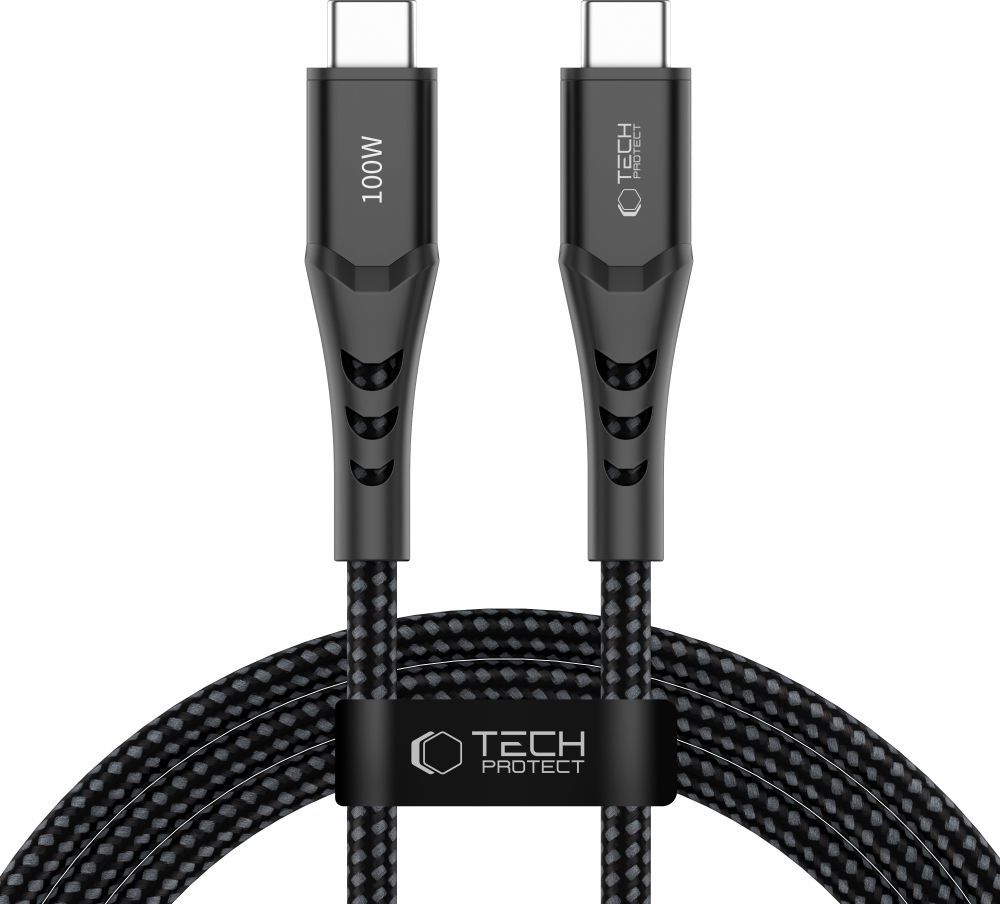TECH-PROTECT UB11T ULTRABOOST TYPE-C CABLE PD 100W / QC3.0 200CM BLACK