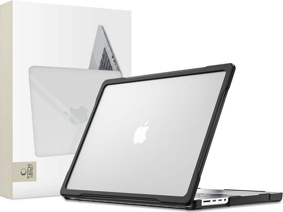 TECH-PROTECT VELAR MACBOOK PRO 14 M1-M5 PRO / M5 PRO MAX 2021-2026 BLACK/MATTE CLEAR