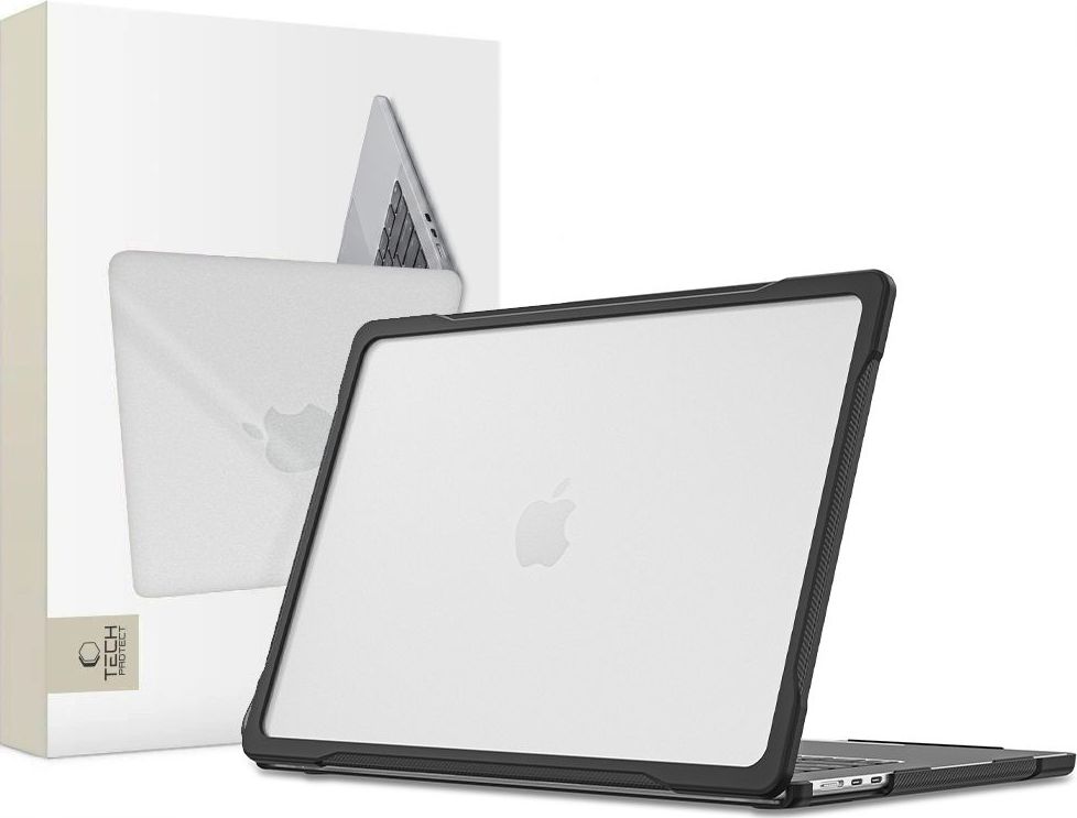 TECH-PROTECT VELAR MACBOOK AIR 13 M2-M5 2023-2026 BLACK/MATTE CLEAR