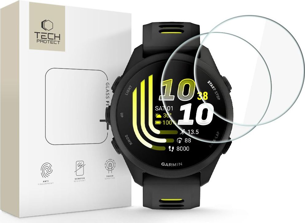 Tvrzené sklo TECH-PROTECT GLASS FIT+ 2-PACK GARMIN FORERUNNER 70 / 170 CLEAR