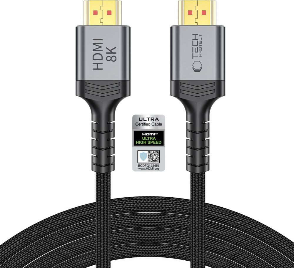 TECH-PROTECT ULTRABOOST CABLE HDMI 2.1 4K 120HZ / 8K 60HZ 300CM BLACK