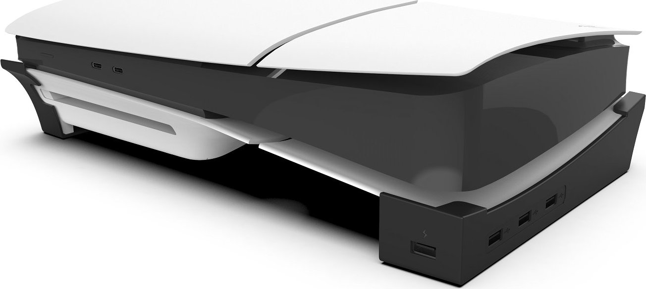 iPega P5S008A Horizontální Stojan s USB HUB pro PS5 Slim/PS5 Pro Black