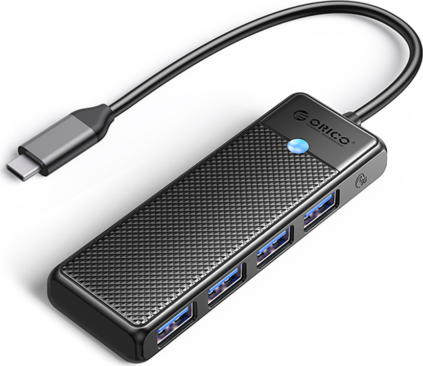 Orico PAPW4A-C3 USB-A Hub Dokovací Stanice 4x USB-A 3.0 - Černá
