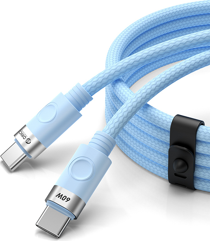 Orico CDX 60W 3A Power Delivery kabel USB-C - USB-C 1m - modrý