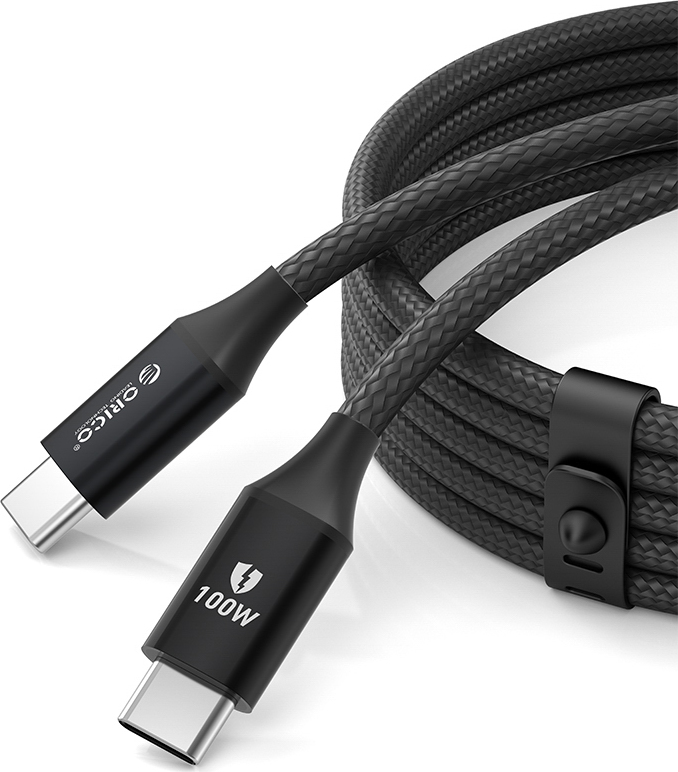 Orico CDX 100W 5A Power Delivery kabel USB-C - USB-C 1m - černý