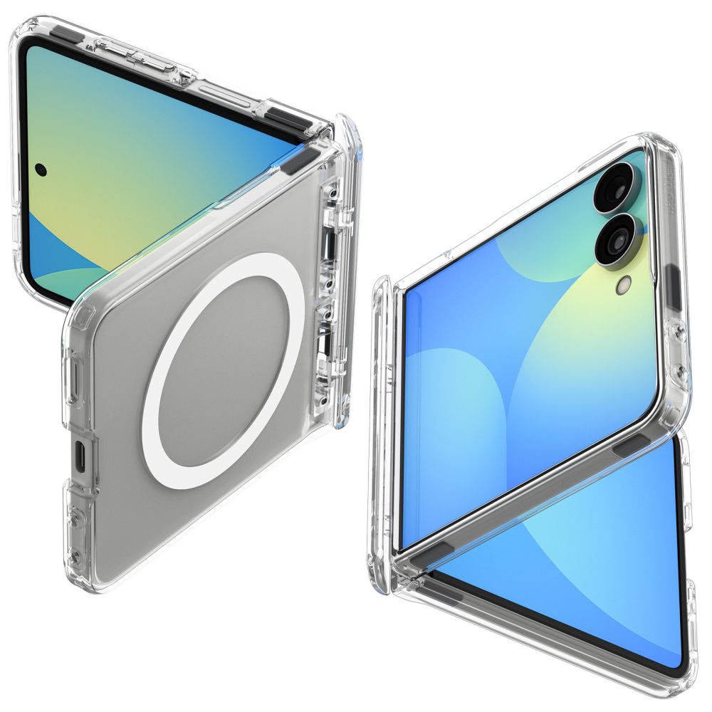SPIGEN ULTRA HYBRID PRO MAGSAFE GALAXY Z FLIP 8 CLEAR/WHITE