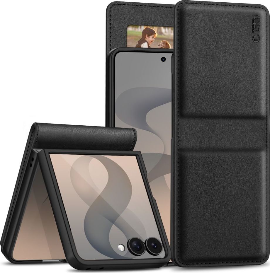 TECH-PROTECT WALLET GALAXY Z FLIP 8 BLACK