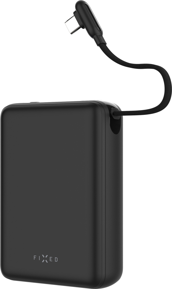 FIX Powerbanka FIXED Zen 20 Loop s LCD displejem a výstupem 40W, 20 000 mAh, černá