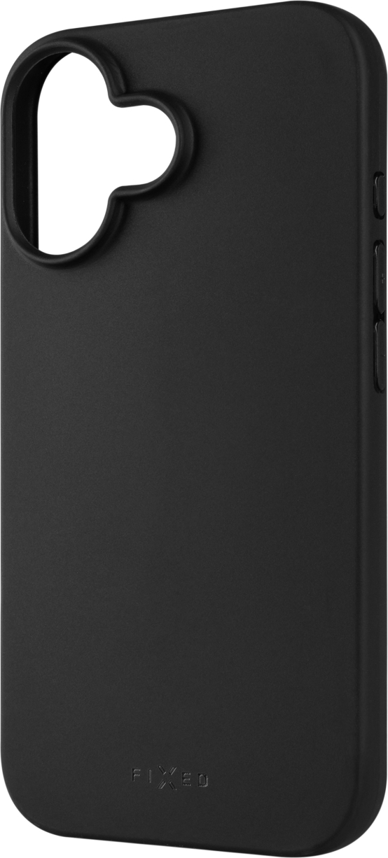 Zadní pogumovaný kryt FIXED Story pro Apple iPhone 17, černý