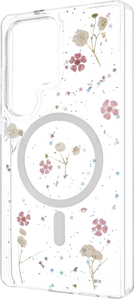 Zadní kryt FIXED MagBloom s podporou MagSafe pro Samsung Galaxy S25 Ultra, Blush Plum