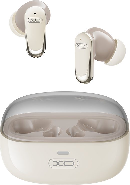 Bluetooth sluchátka XO G42 TWS béžová ANC + ENC