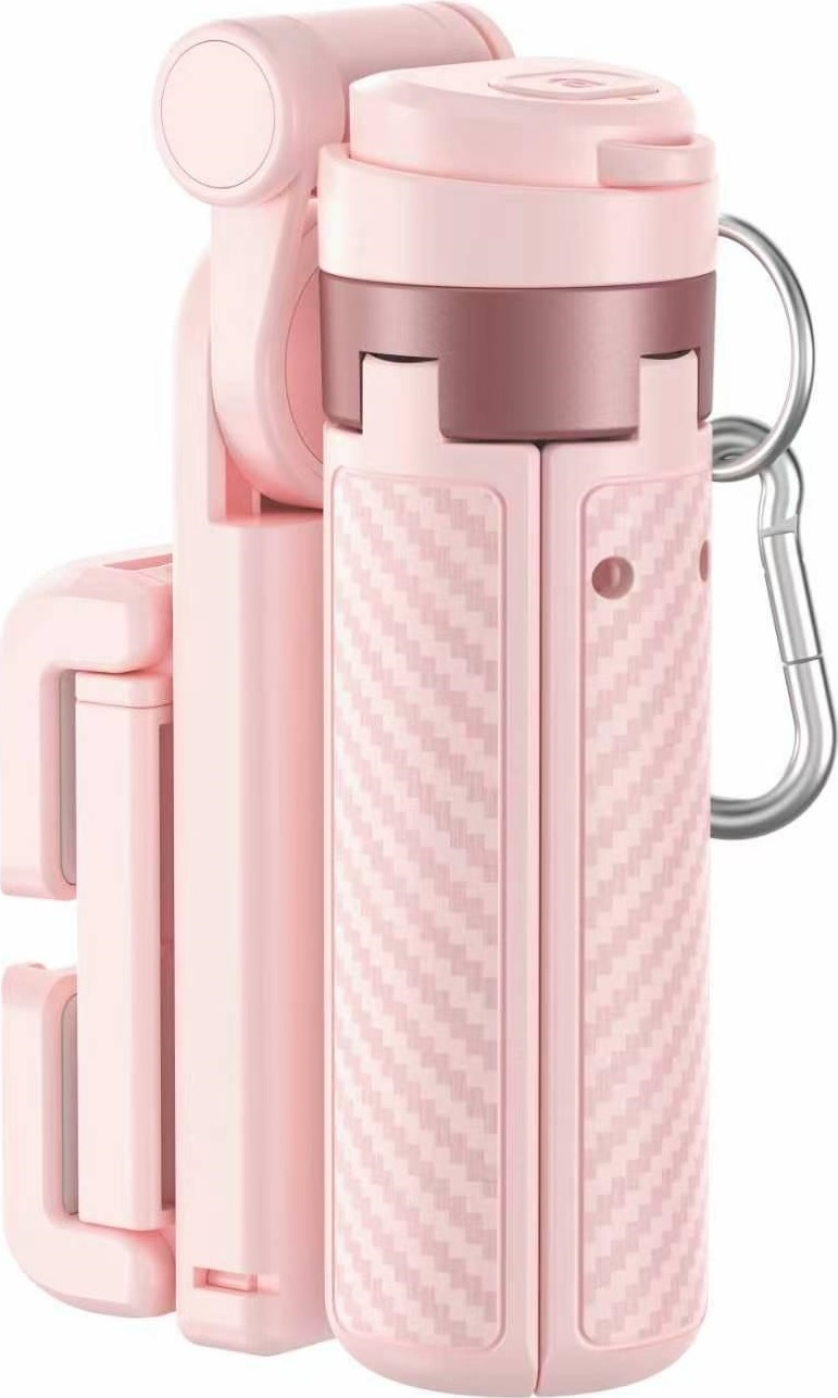 Selfie tyč XO Bluetooth stativ SS29 růžová 64cm