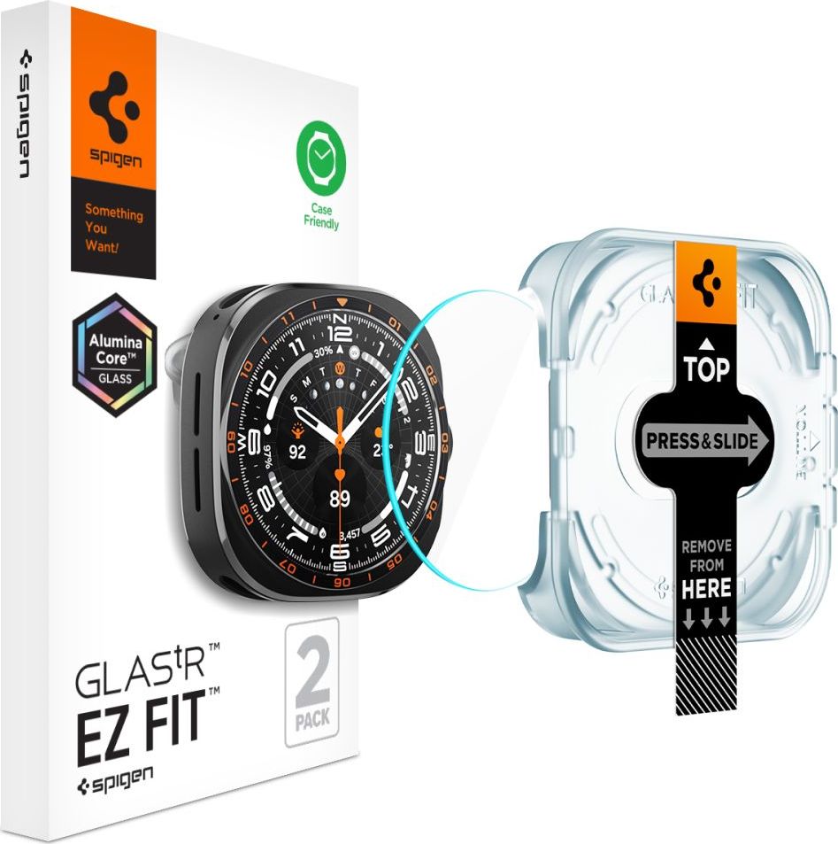 Tvrzené sklo SPIGEN GLAS.TR EZ-FIT AC 2-PACK SAMSUNG GALAXY WATCH ULTRA 2 2026 (47 MM) CLEAR