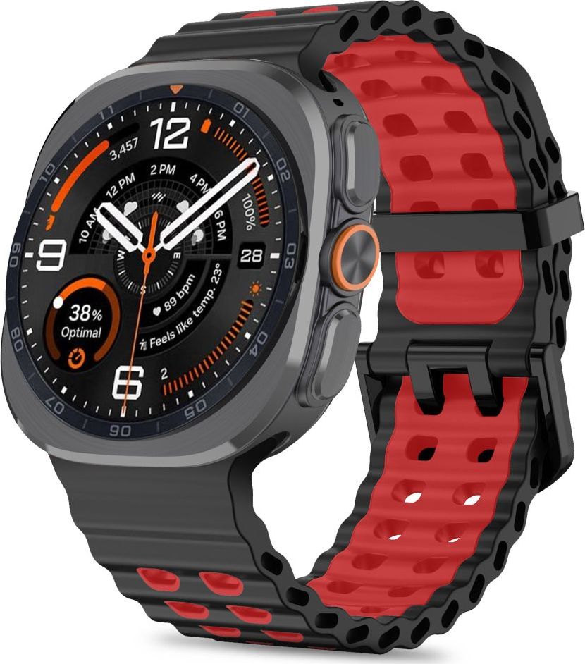 TECH-PROTECT ICONBAND PRO SAMSUNG GALAXY WATCH ULTRA 1 / 2 2024-2026 (47 MM) BLACK/RED