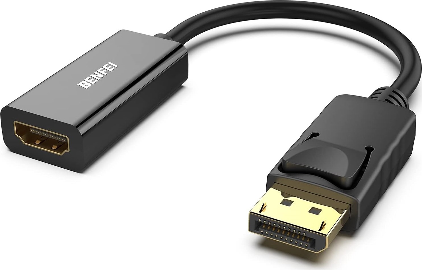 Adaptér BENFEI DisplayPort 1.2 na HDMI 1.4 4K jednosměrný černý