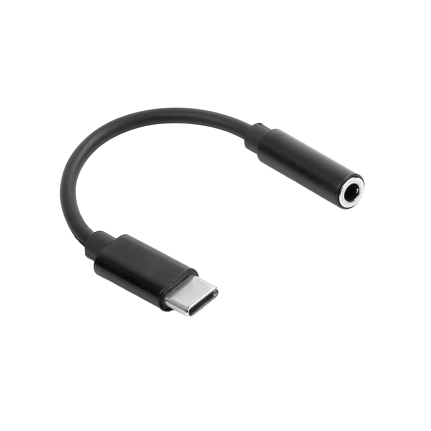 Maxlife audio adaptér MXJC-02 jack 3,5 mm - USB-C černý