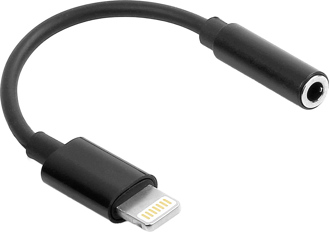 Maxlife audio adaptér MXJL-02 jack 3,5 mm - Lightning černý