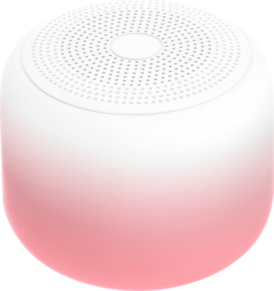 Kulatý reproduktor Setty GB-900 bílo-růžový gradient