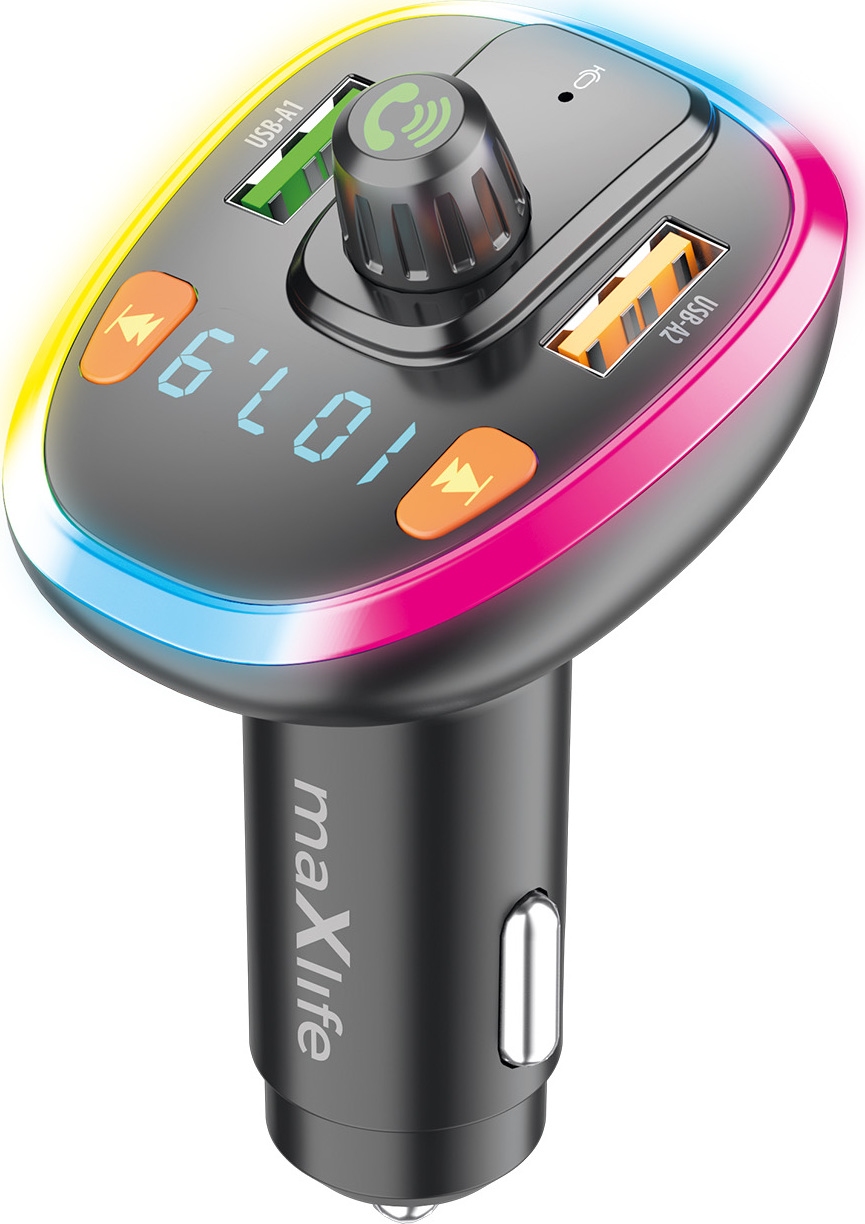 FM vysílač Maxlife BT MXFT-04 černý