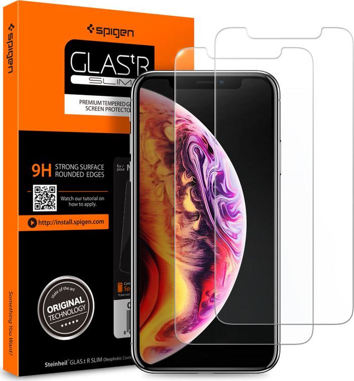 Spigen Glass GLAS.tR SLIM 2 pack - iPhone XR