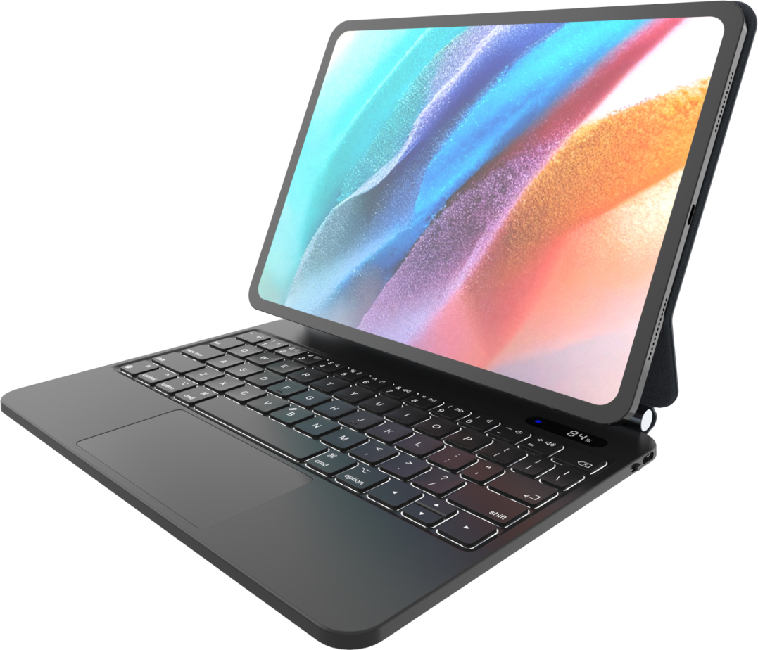 Pouzdro s bezdrátovou klávesnicí FIXED Typee pro Apple iPad 10,9" (2022)/iPad 11" (2025), EN, černé