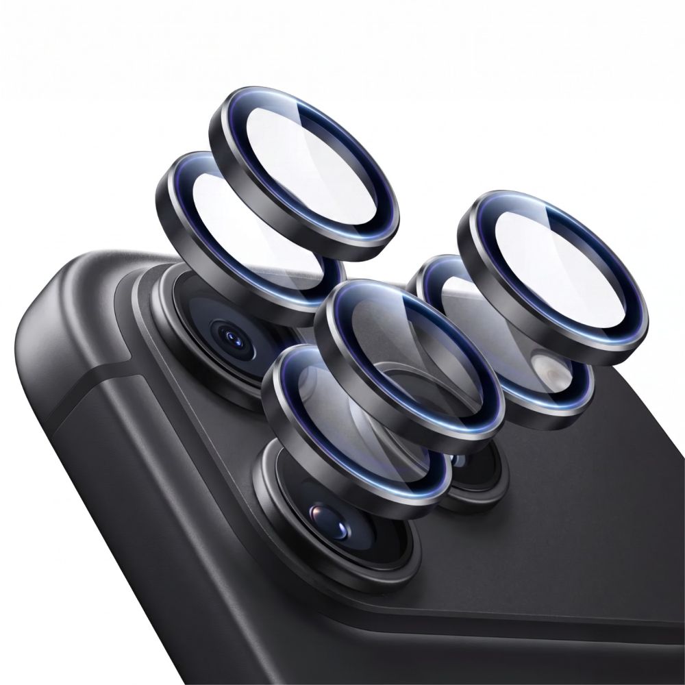Ochranné sklo na čočky fotoaparátu ESR ARMORITE CAMERA PROTECTOR 2-PACK IPHONE 18 PRO / 18 PRO MAX BLACK (s aplikátorem)