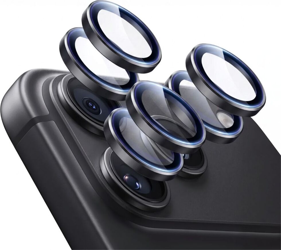 Ochranné sklo na čočky fotoaparátu ESR ARMORITE CAMERA PROTECTOR 2-PACK IPHONE 18 PRO / 18 PRO MAX BLACK (s aplikátorem)