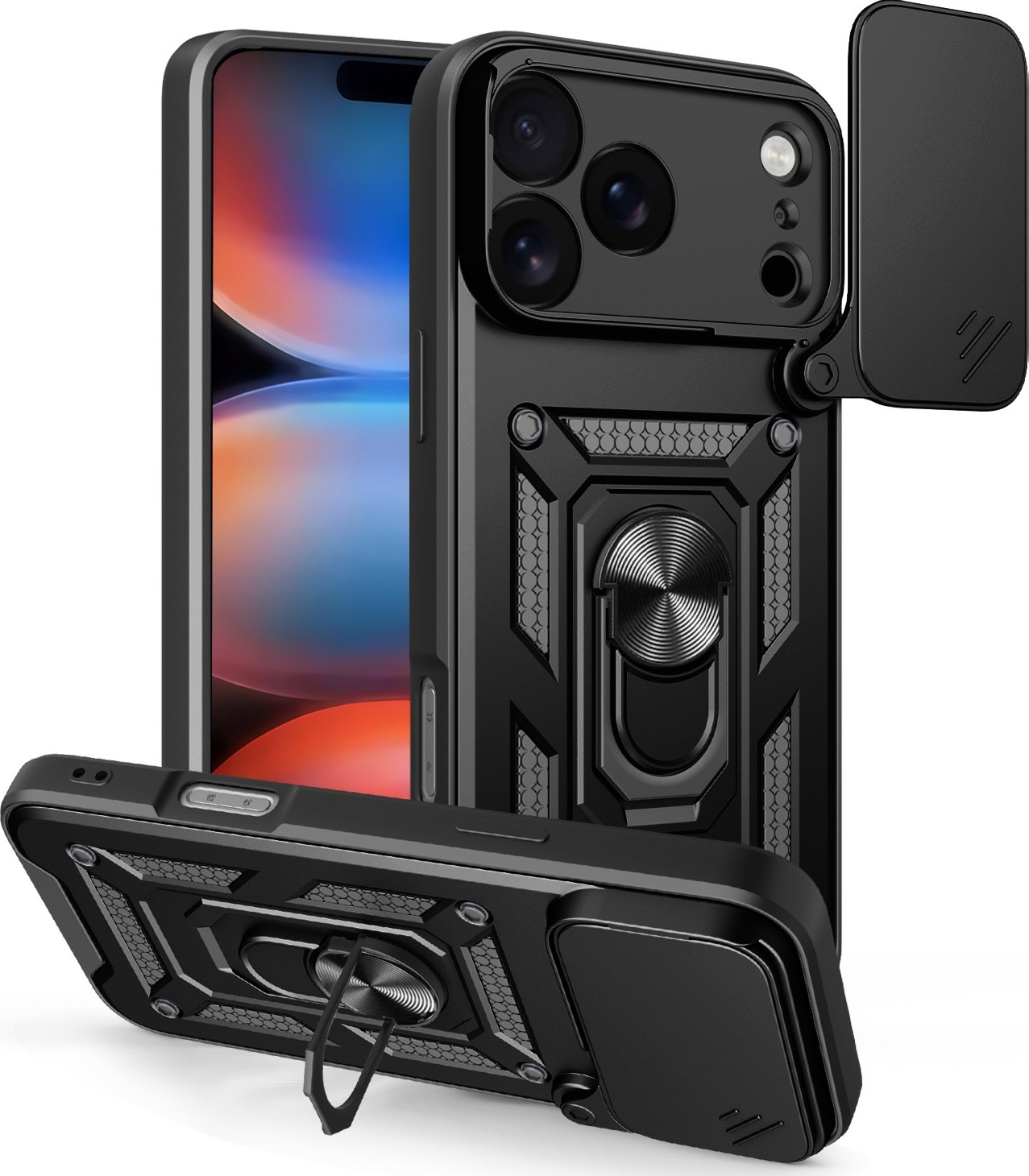 TFO Pouzdro Defender Slide pro iPhone 17 Pro Max 6,9" / 18 Pro Max 6,9" černé