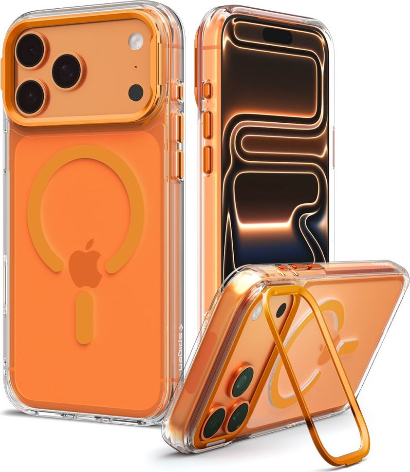 SPIGEN ULTRA HYBRID OPTIK S MAGSAFE IPHONE 17 PRO MAX / 18 PRO MAX CLEAR/ORANGE