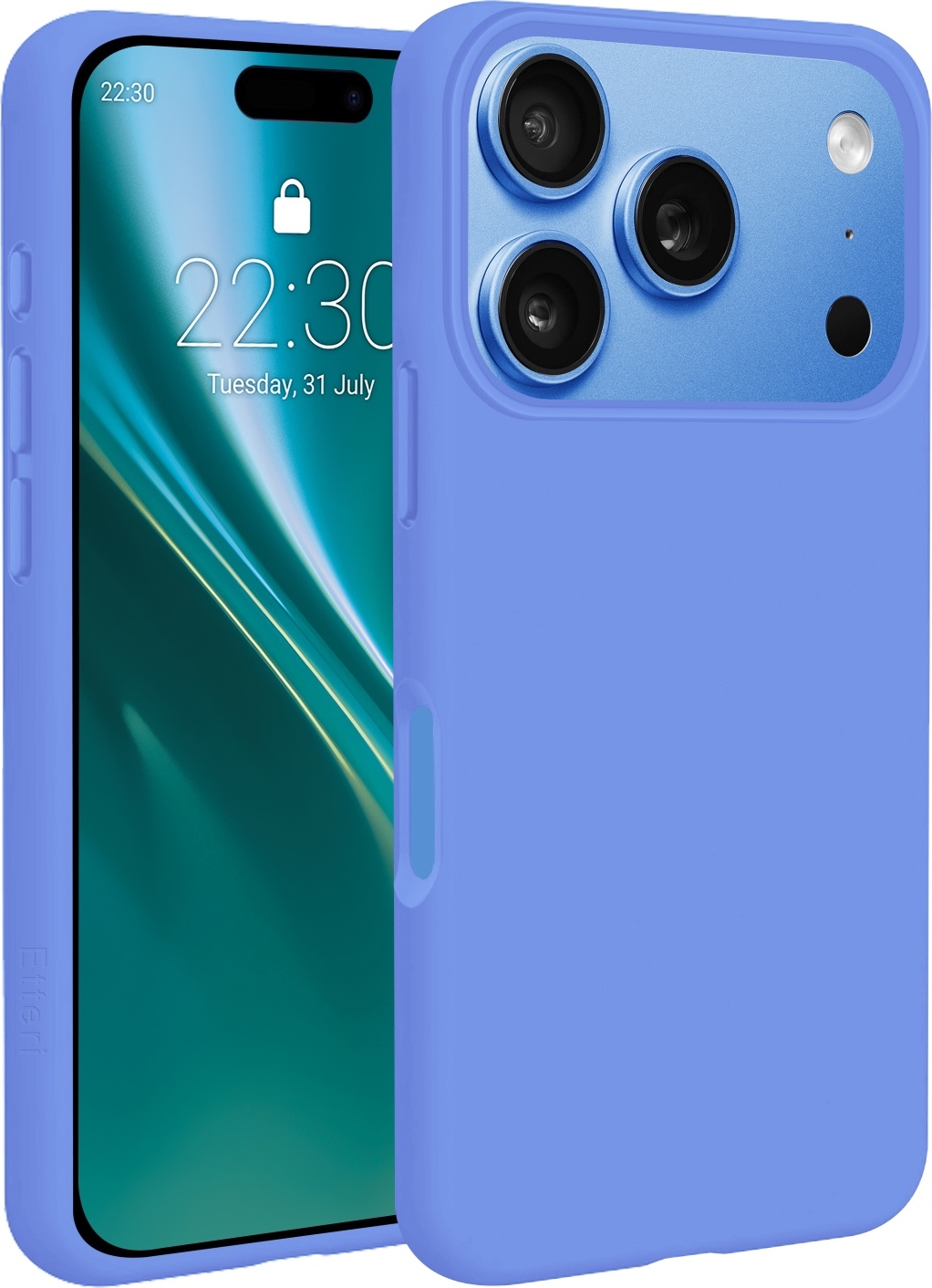 Silikonové pouzdro Etteri Mag pro iPhone 17 Pro Max / 18 Pro Max nebesky modré