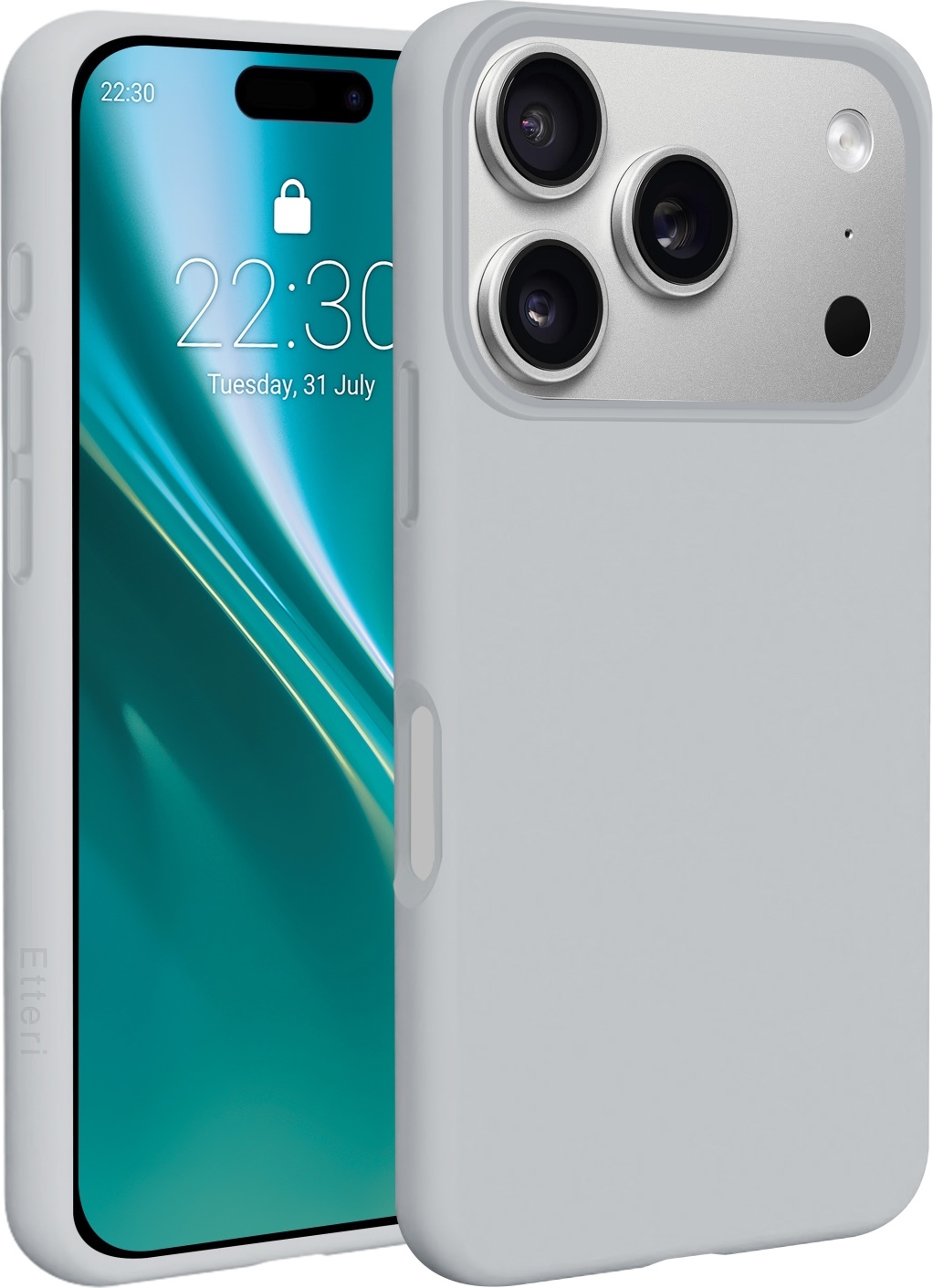 Silikonový kryt Etteri Mag pro iPhone 17 Pro Max / 18 Pro Max stříbrný