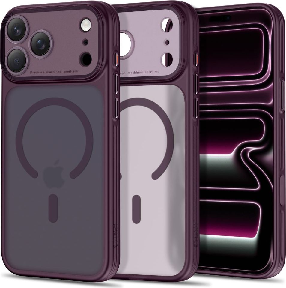 TECH-PROTECT MAGPRIME MAGSAFE CC IPHONE 17 PRO MAX / 18 PRO MAX MATTE BURGUNDY