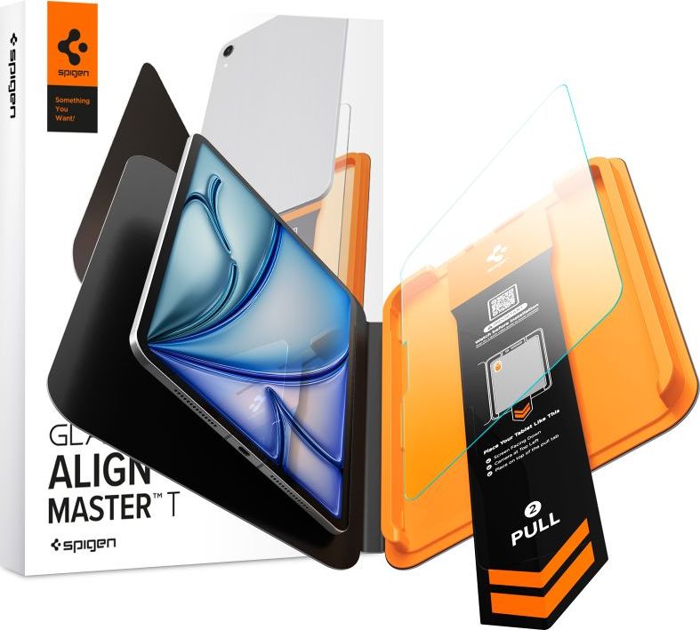 Tvrzené sklo SPIGEN ALM GLAS.TR T IPAD AIR 11” 6 / 7 / 8 / 2024-2026 CLEAR (s aplikátorem)