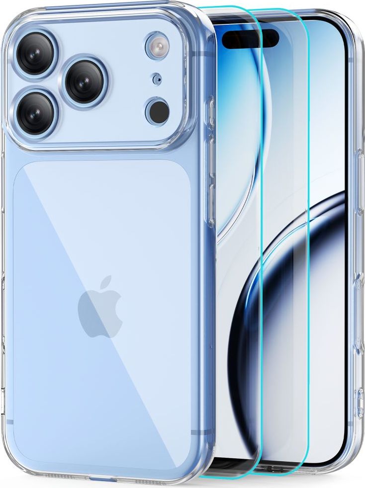 TECH-PROTECT FLEXAIR KRYT + 2X TVRZENÉ SKLO PRO IPHONE 17 PRO / 18 PRO CLEAR