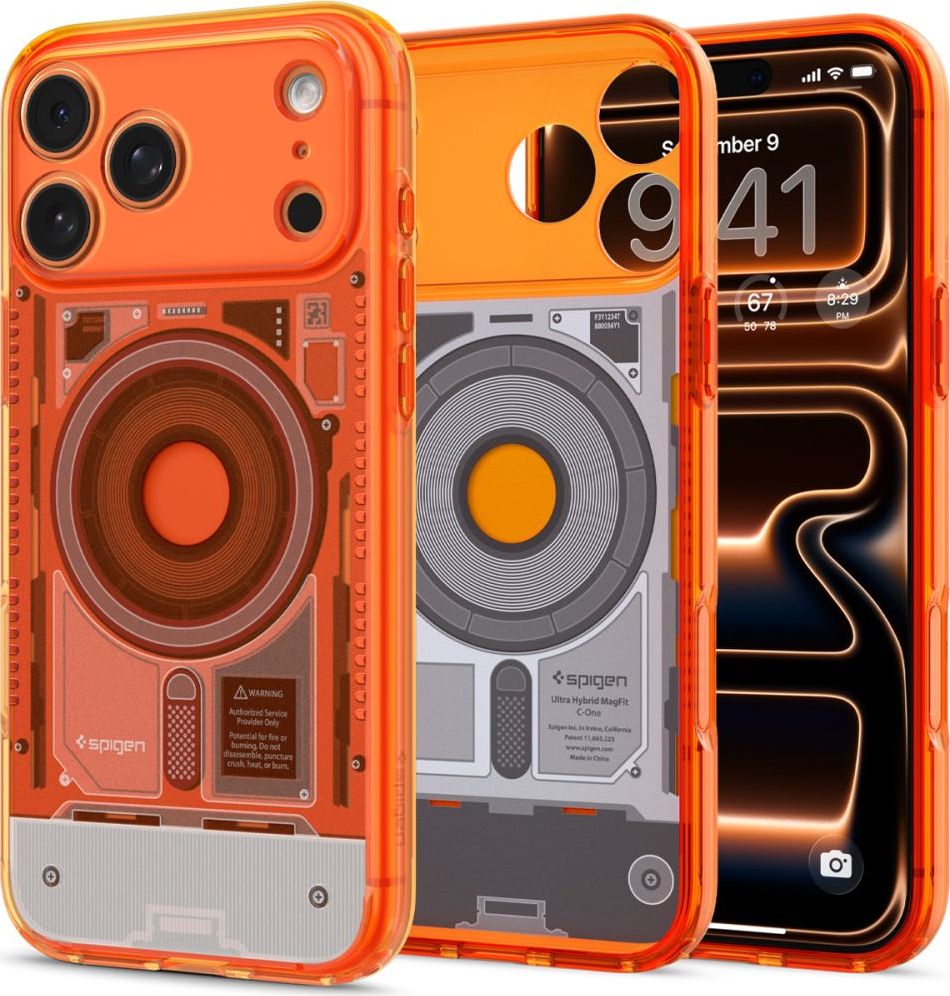 SPIGEN ULTRA HYBRID MAGSAFE IPHONE 17 PRO / 18 PRO C-ONE TANGERINE