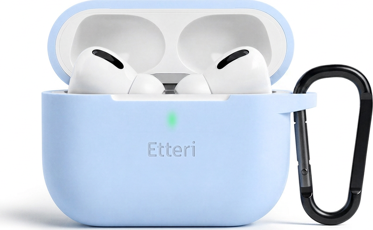 Silikonové pouzdro Etteri pro AirPods Pro 3 světle modré