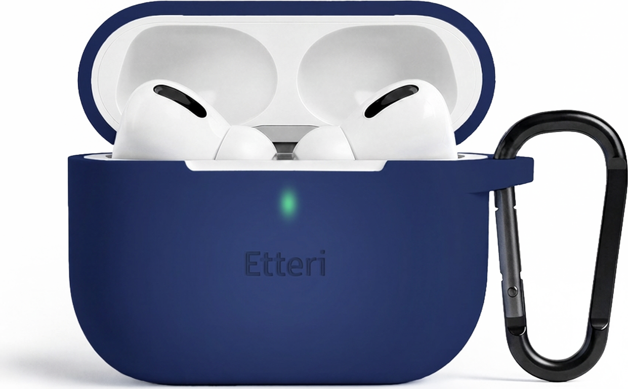 Silikonové pouzdro Etteri pro AirPods Pro 3 tmavě modré