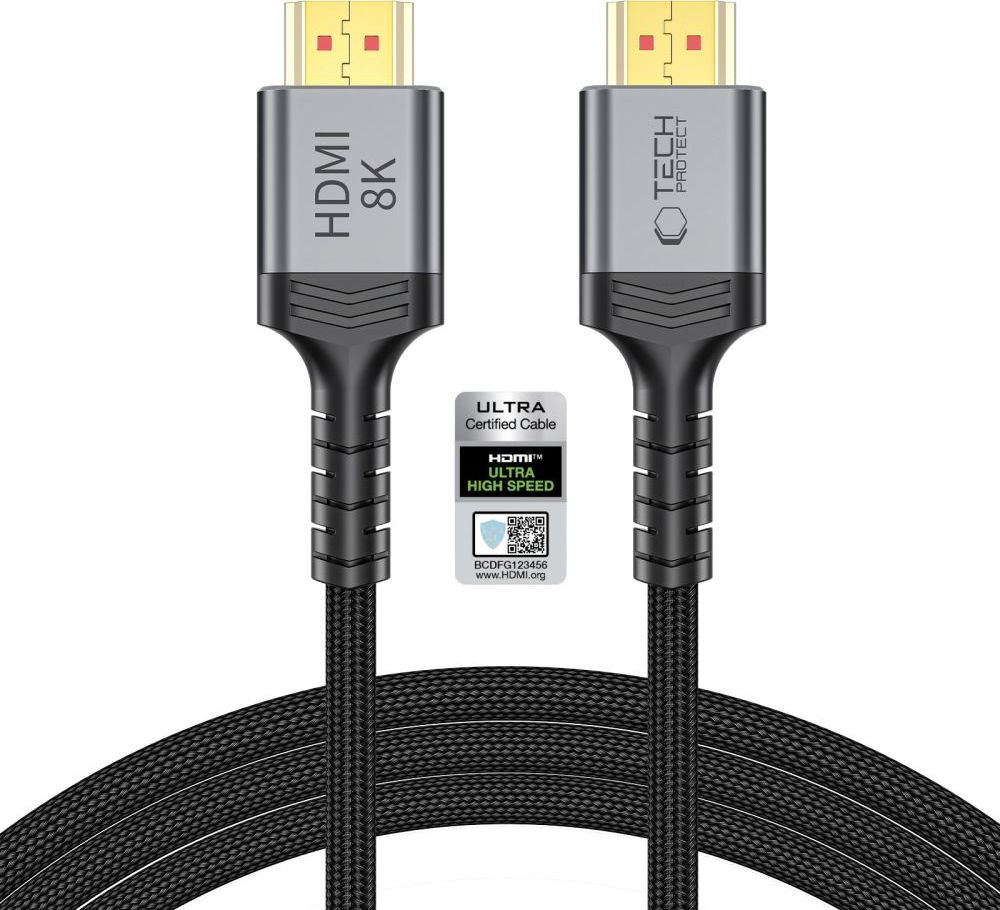 TECH-PROTECT ULTRABOOST CABLE HDMI 2.1 4K 120HZ / 8K 60HZ 200CM BLACK