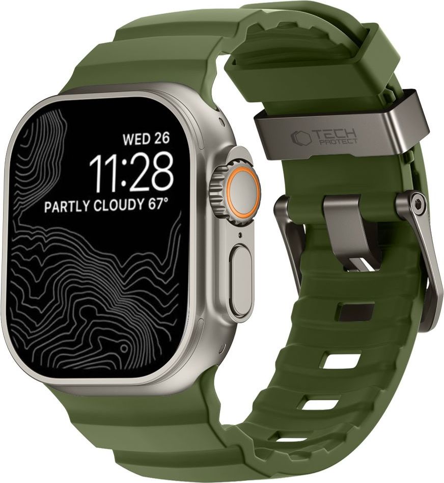TECH-PROTECT MOTION APPLE WATCH 8 / 9 / 10 / 11 / 12 / SE / ULTRA (44 / 45 / 46 / 49 MM) TACTICAL GREEN