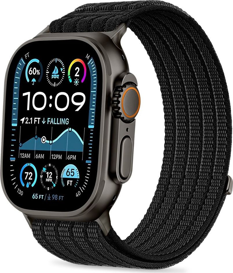 TECH-PROTECT NYLON SPORT APPLE WATCH 8 / 9 / 10 / 11 / 12 / SE / ULTRA (44 / 45 / 46 / 49 MM) BLACK